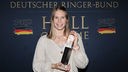 Aline Rotter-Focken bei der Ehrung zur Aufnahme in die Hall of Fame des Ringer-Bundes