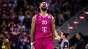 Jeremy Morgan von den Telekom Baskets Bonn jubelt im Playoff-Spiel gegen Ludwigsburg.