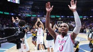 TJ Shorts II von den Baskets Bonn bejubelt den Einzug ins Finale der Basketball-Champions-League