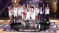 Die Baskets Bonn bejubeln ihren Champions-League-Triumph