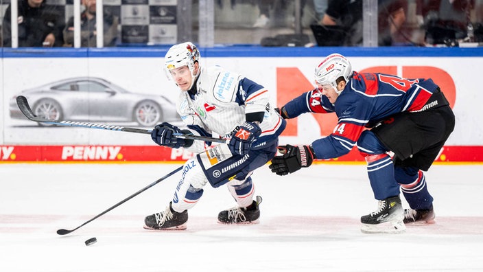 Spielszene aus der Partie Nürnberg Ice Tigers gegen Iserlohn Roosters