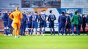 Die Mannschaft des FC Gütersloh nach einem Spiel beim SV Rödinghausen in der Regionalliga West