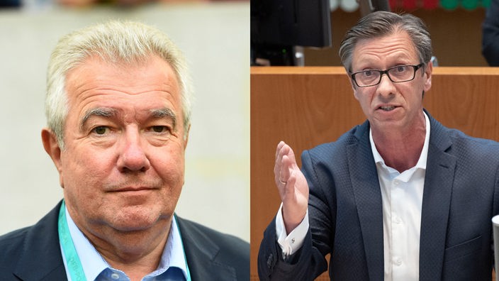 Peter Frymuth (l.) und Dr. Christos Katzidis heißen die Präsidenten der Fußballverbände Nieder- und Mittelrhein.