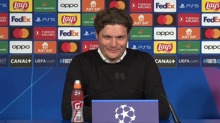 Edin Terzic bei der Pressekonferenz nach dem 1:0-Sieg gegen PSG