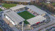 Das Stadion an der Hafenstraße in Essen