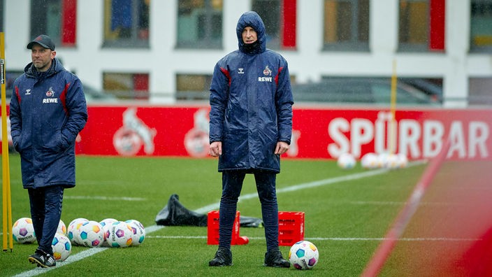 Christian Keller, Geschäftsführer Sport des 1. FC Köln, beim Trainingsauftakt am 2. Januar