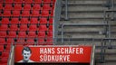 Leere Zuschauertribüne: Die Südkurve im Rheinenergie-Stadion des 1. FC Köln