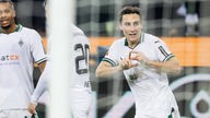 Borussia Mönchengladbachs Rocco Reitz feiert seinen Treffer zum 2:0