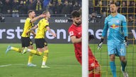 Marco Reus erzielt per Elfmeter das 1:0 für Borussia Dortmund im Spiel gegen Leipzig.
