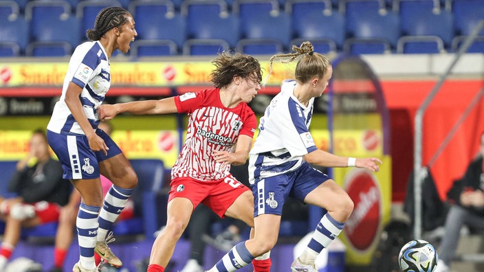 Die Ex-Duisburgerinnen Vanessa Fürst (l.) und Paula Flach (r.)