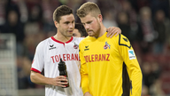 Bundesliga 2015/16: Jonas Hector (l.) und Kölns Torhüter Timo Horn (r.)