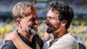 Jürgen Klopp (l.) und Mats Hummels beim Abschiedsspiel für BVB-Profis in Dortmund