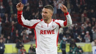 Lukas Podolski lässt sich feiern