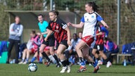 Die SGS Essen hat Paulina Platner (links) von Eintracht Frankfurt verpflichtet.