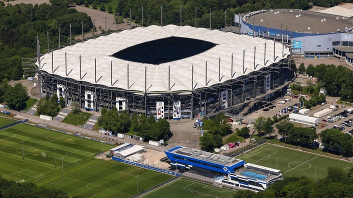 Das Volksparkstadion in Hamburg.