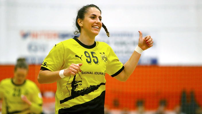 Carmen Campos von den Handballerinnen von Borussia Dortmund.