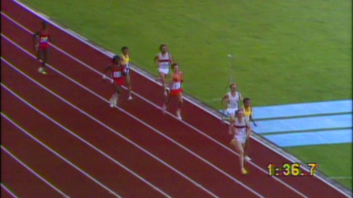Der 800-Meter-Lauf der Herren zu den Leichtathletik Weltmeisterschaften 1983