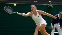 Tennisspielerin Jule Niemeier im Wimbledon-Viertelfinale gegen Tatjana Maria