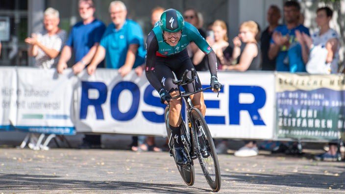 Lennard Kämna bei der Deutschen Meisterschaft der Radfahrer im Sauerland.