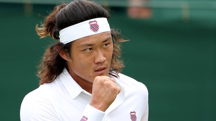 Zhang Zhizhen in Wimbledon