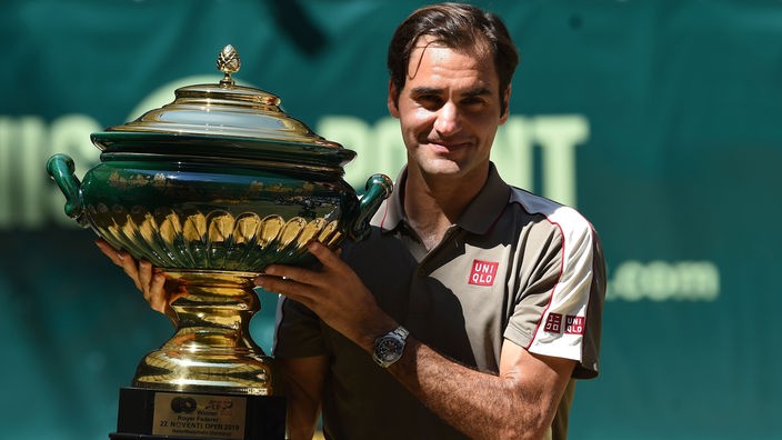 Roger Federer hat 2019 den letzten seiner zehn Titel in Halle/Westfalen geholt.