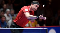Timo Boll in Aktion.