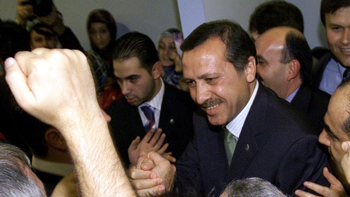 Recep Tayyip Erdogan am 3. November 2002 in Istanbul