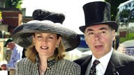 Andrew Lloyd Webber mit Ehefrau bei Rennwoche in Ascot, 2001