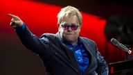 Elton John bei Konzert in Vancouver / 2013 