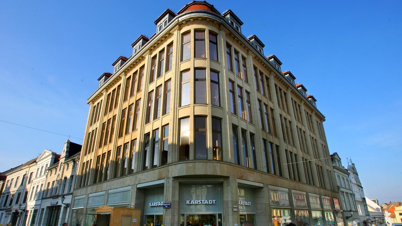 Das Stammhaus von Karstadt in Wismar