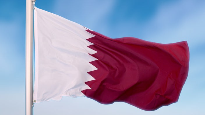 Fahne von Katar