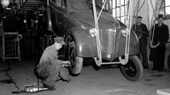  Produktion des Opel Olympia im Werk Rüsselsheim 1947