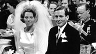 Prinz Claus mit Kronprinzessin Beatrix bei Hochzeitszeremonie