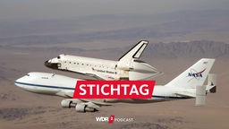 Raumfähre Atlantis huckepack auf Boeing 747 bei letztem Flug ins Museum