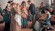 Die Pockenimpfung, Pastell von Demetrio Cosola (1894)