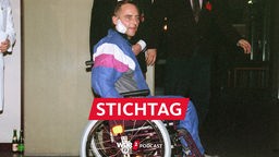 Wolfgang Schäuble sechs Wochen nach dem Attentat in der Rehabilitationsklinik Langensteinbach bei Karlsruhe