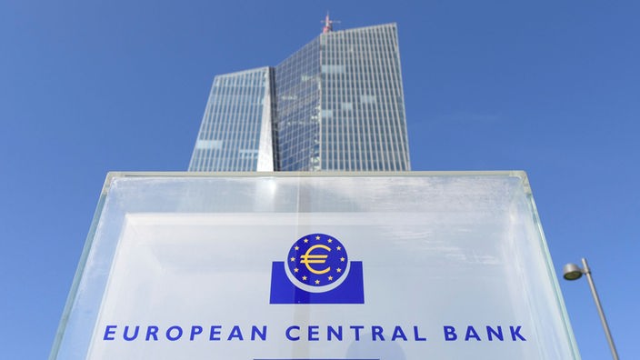 Das Gebäude der Europäischen Zentralbank EZB in Frankfurt