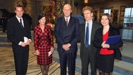 Die norwegische Königsfamilie und Vertreter von "Ärzte ohne Grenzen"