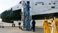 Rückkehr der Spacelab-Mission STS-9 am 9.12.1983 zur Edwards Air Force Base