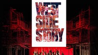 Bühnenbild und Plakat zu "Westside Story"