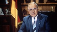 Bundeskanzler Helmut Kohl (CDU)bei seiner Neujahrsansprache für 1986, die für 1987 wiederholt wurde