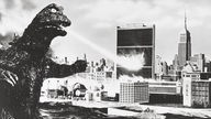 Godzilla zerstört Hochhaus