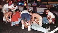 Verletzte durch den Bombenanschlag bei den olympischen Spiele in Atlanta