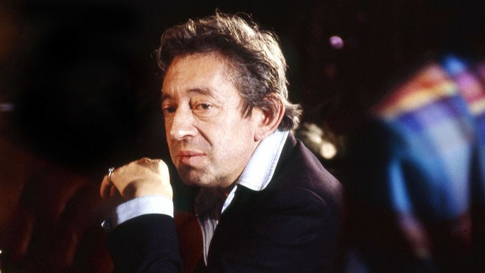 Der französische Sänger Serge Gainsbourg 