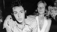 Paul und Linda McCartney 1972 in Paris