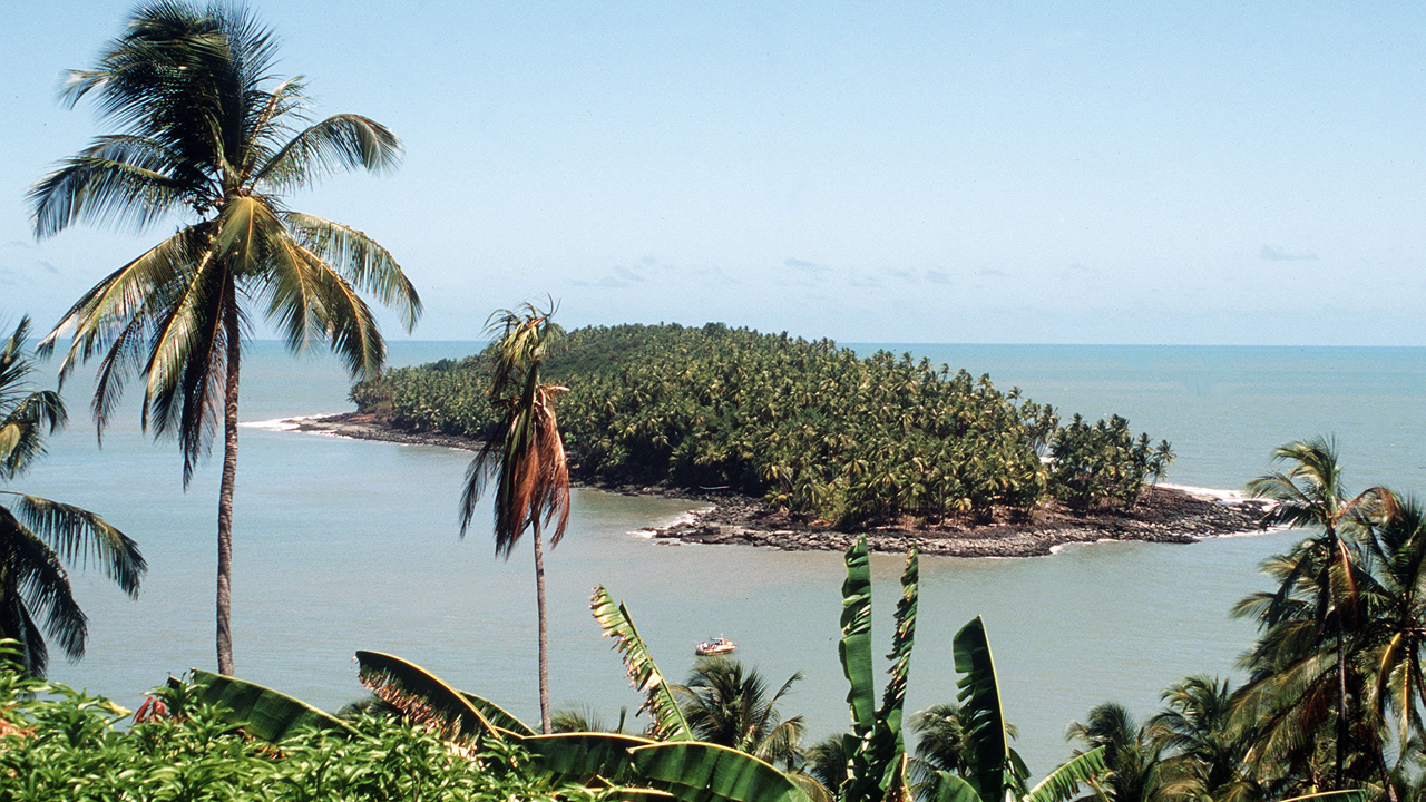 Die Teufelsinsel vor der Küste des südamerikanischen Französisch-Guyana 