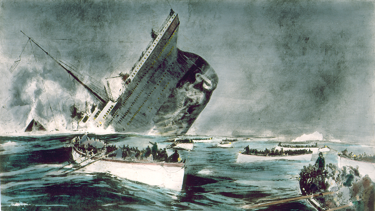 Крушение корабля картина