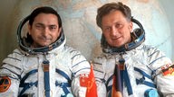 Die Kosmonauten Waleri Bykowski und NVA-Oberst Sigmund Jähn 