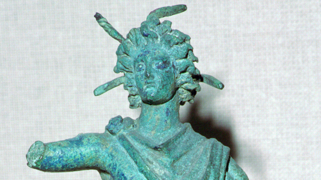 Bronzestatue des Sonnengottes Sol Invictus, 3. Jhdt.