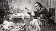 Stradivari in seiner Werkstatt